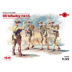 1/35 US Infantry (1917) (4 figures) - ICM35689