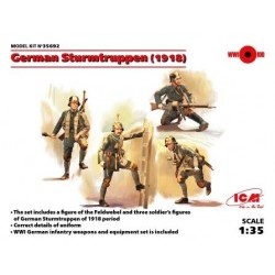 1/35 German Sturmtruppen (1918) (4 figures) (100% new molds) - ICM35692