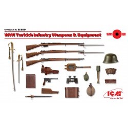 1/35 WWI Turkich Infantry Weapons & Equipment (100% new molds) - ICM35699