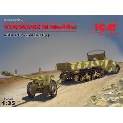 1/35 V3000S/SS M Maultier with 7,62 cm Pak 36 (r ) - ICM35803