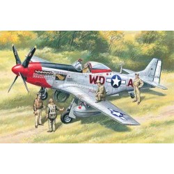 1/48 Mustang P-51D with USAAF Pilots and Ground Personnel - ICM48153