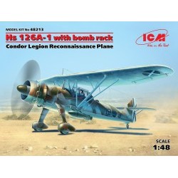 1/48 Hs-126A-1 with bomb rack, Condor Legion Reconnaissance Plane - ICM48213