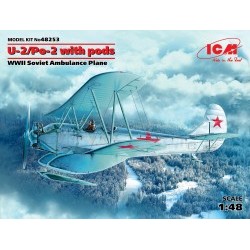 1/48 U-2/Po-2 with pods, WWII Soviet Ambulance Plane - ICM48253