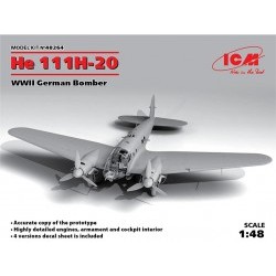 1/48 He 111H-20, WWII German Bomber - ICM48264