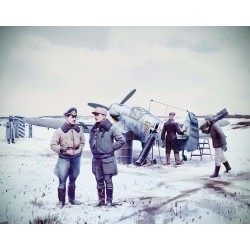 1/48 Bf 109F-4 with German Luftwaffe Personnel - ICM48804