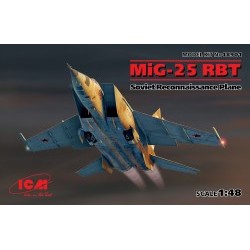 1/48 MiG-25 RBT, Soviet Reconnaissance Plane (100% new molds) - ICM48901