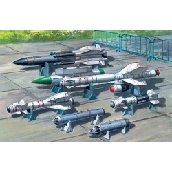 1/72 Soviet Air-to-Surface Aircraft Armament (X-29T, X-31P, X-59M missiles, B-13L, B-8M1 rocket containers, KAB-500Kr bombs) - ICM72213