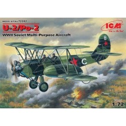 1/72 U-2/Po-2, WWII Soviet Multi-Purpose Aircraft - ICM72242