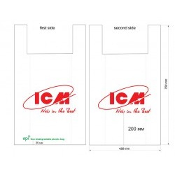 BORSINA ICM 45x75cm in plastica biodegradabile eco-friendly - ICMBAG