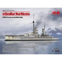 1/700 Grosser Kurfuurst (full hull & waterline), WWI German Battleship - ICMS.015