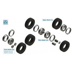 1/24 European Tractors Tyres and Rims - ITA3909S