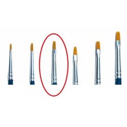 PENNELLO SINTETICO PIATTO 0 - SINGOLO  - ITA52223