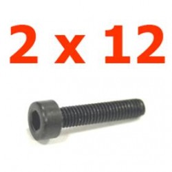 Viti cilindriche T.esag. 2 x 12 (8pz) - JETVCE212