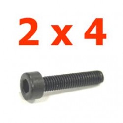 Viti cilindriche T.esag. 2 x 4 (8pz) - JETVCE24