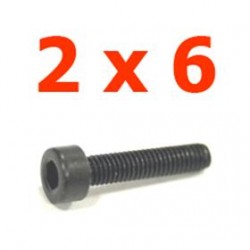 Viti cilindriche T.esag. 2 x 6 (8pz) - JETVCE26