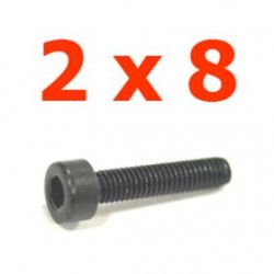 Viti cilindriche T.esag. 2 x 8 (8pz) - JETVCE28
