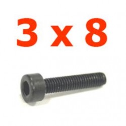 Viti cilindriche T.esag. 3 x 8 - JETVCE38