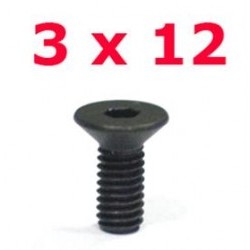 Viti svasate testa esag. 3 x 12 - JETVSE312