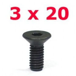 Viti svasate testa esag. 3 x 20 - JETVSE320