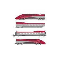 Thalys PBKA, 4-unit pack including motorized head, dummy head and two end coaches (1st and 2nd class), period VI - JOUHJ2358
