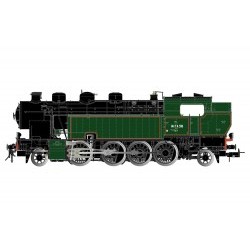 SNCF, steam locomotive 141 TA 318 in black-green livery, period III - JOUHJ2377