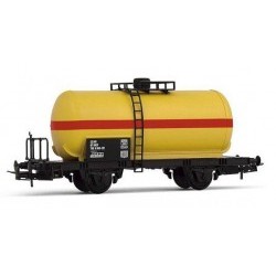 Tank wagon 2 axles, yellow and red livery (Country FR) - JOUHJ6140