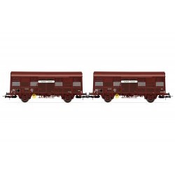 SNCF, 2-unit pack 2-axle covered wagons Gs 4, âAquitaine Expressâ, with open ventilation slides, period IV - JOUHJ6166