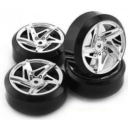 1/10 Drift 5-Spoke Tire Set (4 pcs) - KTA636034S
