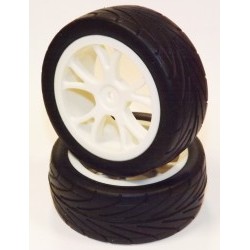 1/10 Buggy 10 spokes Tire Set Front (2 pcs) - KTA645004WF