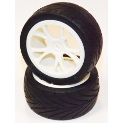 1/10 Buggy 10 spokes Tire Set Rear (2 pcs) - KTA645004WR
