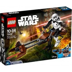 Star Wars - Scout Trooper  e Speeder Bike  - LEG75532