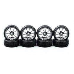 Set 8 gomme di ricambio x slot 1/43 - LEV12115
