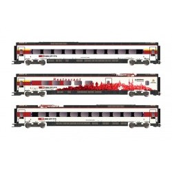 SBB, set 3 unitÃ  aggiuntive, treno RABe 503 livrea bianca", epoca VI - LEXHL4671
