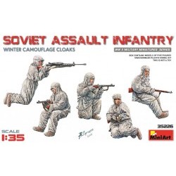 1/35 Soviet Assault Infantry (Winter Camouflage Cloaks) - MNA35226