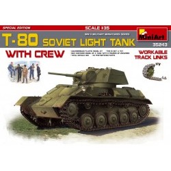 1/35 T-80 Soviet Light Tank w/Crew.Special Edition - MNA35243