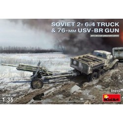 1/35 Soviet 2T 6x4 Truck with 76mm USV-BR Gun - MNA35272