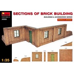 1/35 Sections of Brick Building. Module design - MNA35552