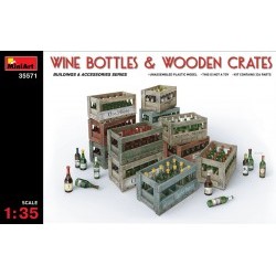 1/35 Wine Bottles & Wooden Crates - MNA35571