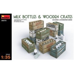 1/35 Milk Bottles & Wooden Crates - MNA35573