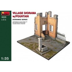 1/35 Village Diorama w/Fountain - MNA36028