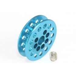 Traction pulley 13 tooth. for 3/32" axles and M2 screw fixing. aluminum blue anodized - MSCMSC-2296
