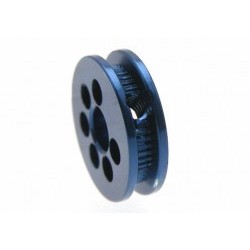 Friction traction pulley 8mm diam. for 3mm axle and M2 screw fixing. aluminum blue anodized - MSCMSC-2306