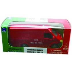 1/43 4 Asstd.Styles of Italian Fire Corps Car: Alfa Romeo 156 or Fiat Panda 4x4 or Van or Land Rover Defender 110 - NRA19863I