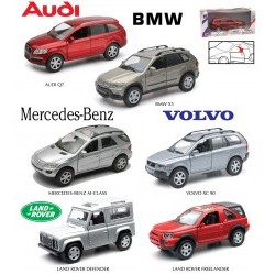 1:32 SUV AUDI, BMW, MERCEDES, VOLVO, LAND ROVER (IN 6 MODELLI DIVERSI)  - NRA54853I