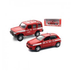 1/32 4 Asstd.Styles of Italian Fire Corps Car : Alfa Romeo 156 or Fiat Stilo or Land Rover Discovery or Land Rover Defender - NRA55193I