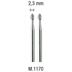 2 frese acciaio fiamma 2,3mm - PGMM.1170
