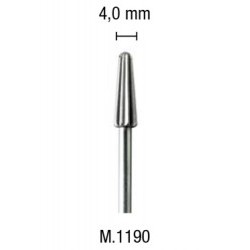 Fresa acciaio conica fiamma 4,0mm - PGMM.1190