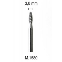 Fresa carburo tugsteno fiamma 3mm - PGMM.1580