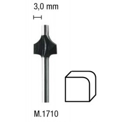 Fresa HSS per legno per profili convessi 3mm - PGMM.1710