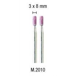 2 mole rubino cilindrica 3x8mm - PGMM.2010
